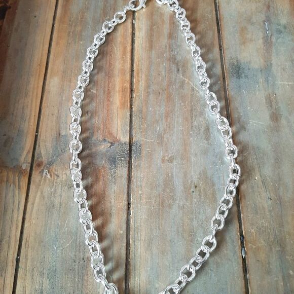 18" Sterling Silver Plated Chain Necklace - Picture 6 of 10